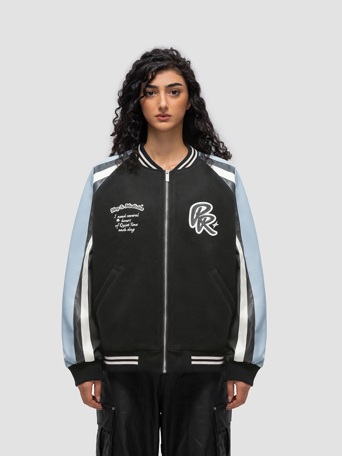 

FDR Street Sle Baseball Jaet Свободный крой осенне-зимнее пальто Color Blo Design Молодежное модное длинное пальто с воротником свека Jaet