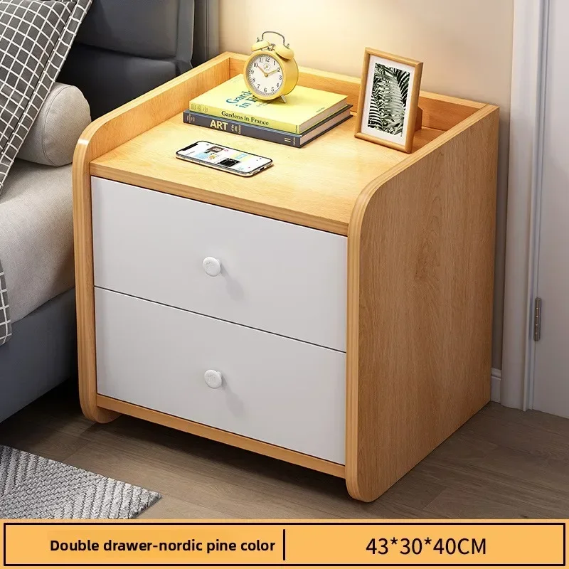 Multi-functional Bedside table Small simple multi-layer storage shelf Bedroom bedside gap Small cabinet
