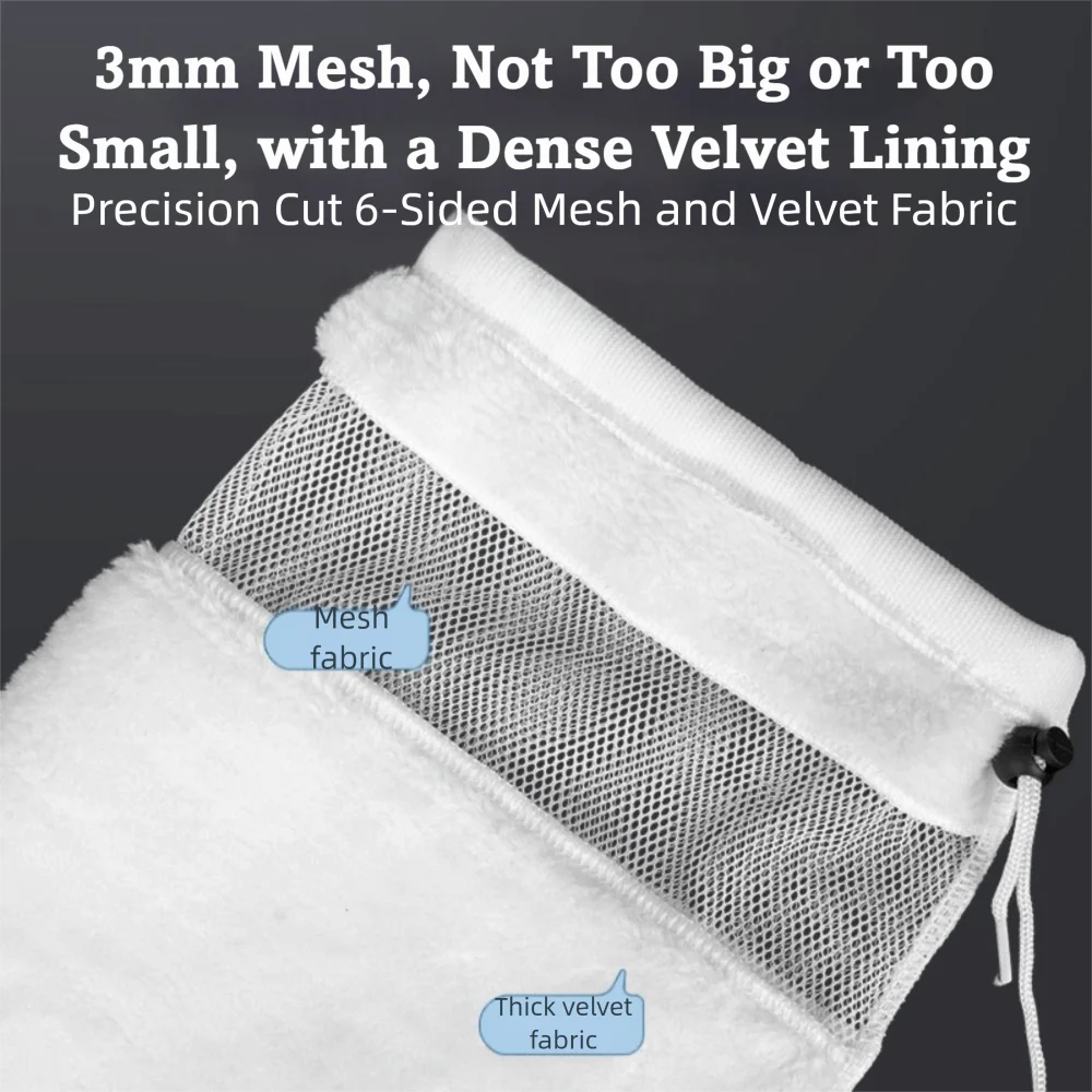 Reusable Anti-over Flow Bags Anti-overflow Washable Aquarium Filter Wash Filter Magical Bag High Density Thickening view 2