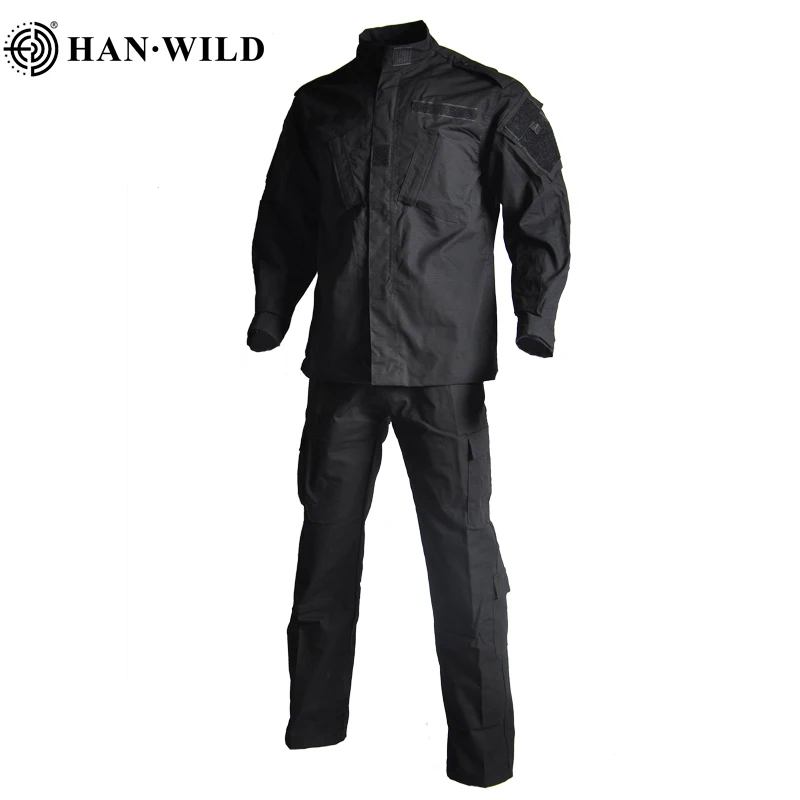 

HAN WILD Camping Uniform Camouflage Suit Tatico Tactical Military Jacket+pants Camouflage Airsoft Paintball Cloth Traje Militar