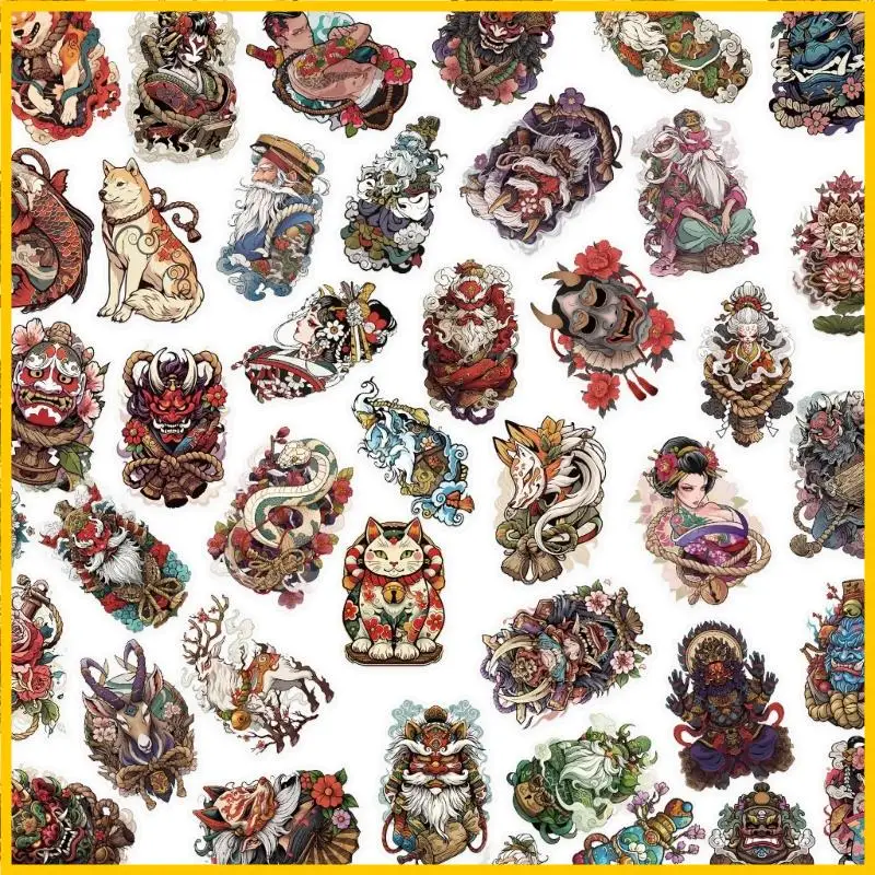 

Q1JF 50pcs Художественные японские татуировки