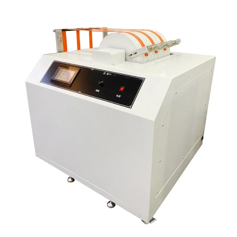 Weaving ribbon wear testing machine, seat belt wear testing device, rope belt round-trip friction testing tester