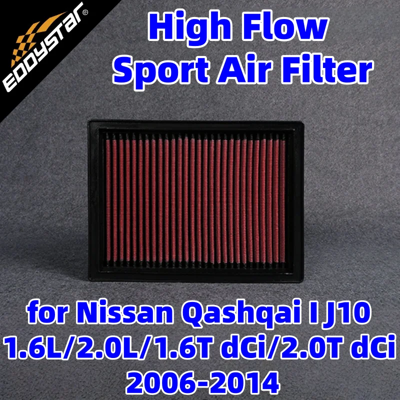 

High Flow Sport Air Filter for Nissan 100NX B13 1.6 SR 200SX S14 2.0i 300ZX Z32 3.0T Washable Racing Intake Filters