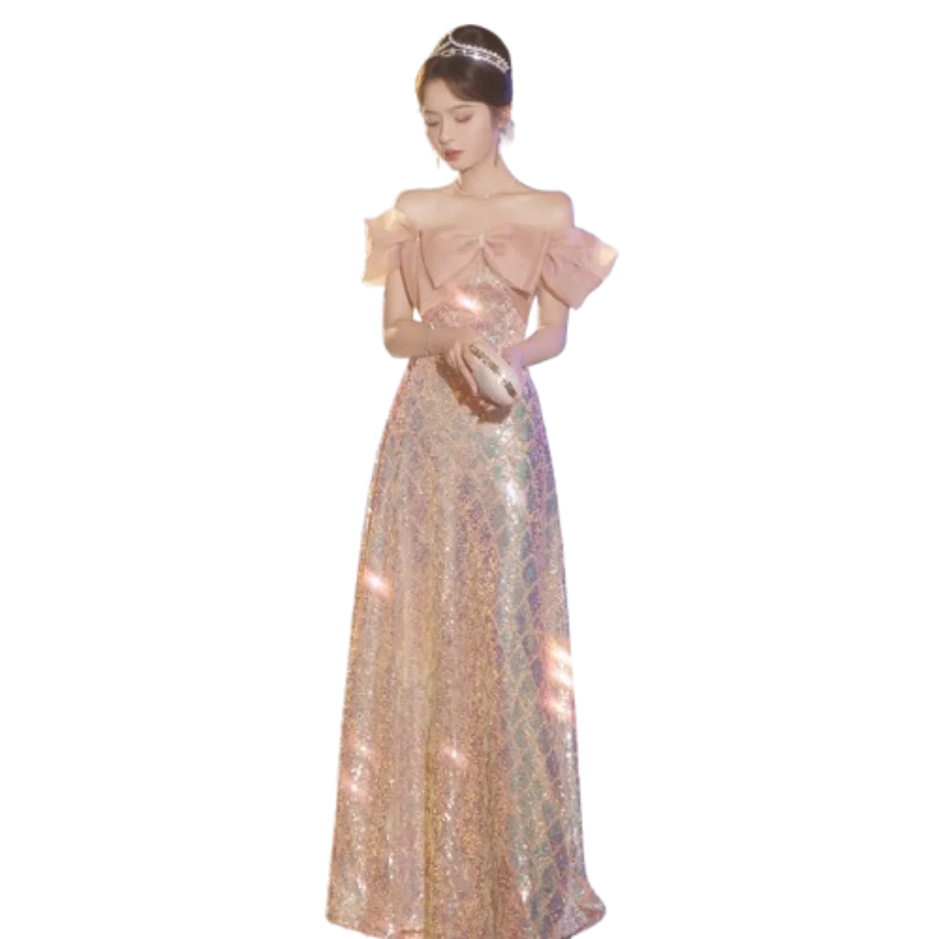 Ropa De dama De honor color champán, minivestido ajustado para uso diario De primavera para grupo De hermanas, vestido De estudiante, bata De noche elegante y elegante con lentejuelas