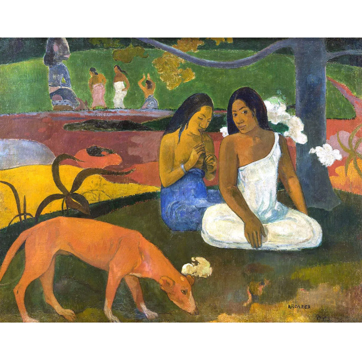 Impression Figure Oil Painting for bedoom Decor Pure Hand-painted reproduction of Arearea I by Paul Gauguin Home decor art