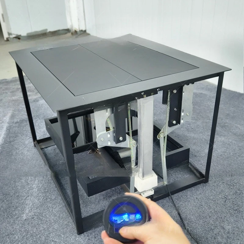 Electric lifting tea table accessories, tea table island remote control automatic turning hardware bracket coffee table lifter