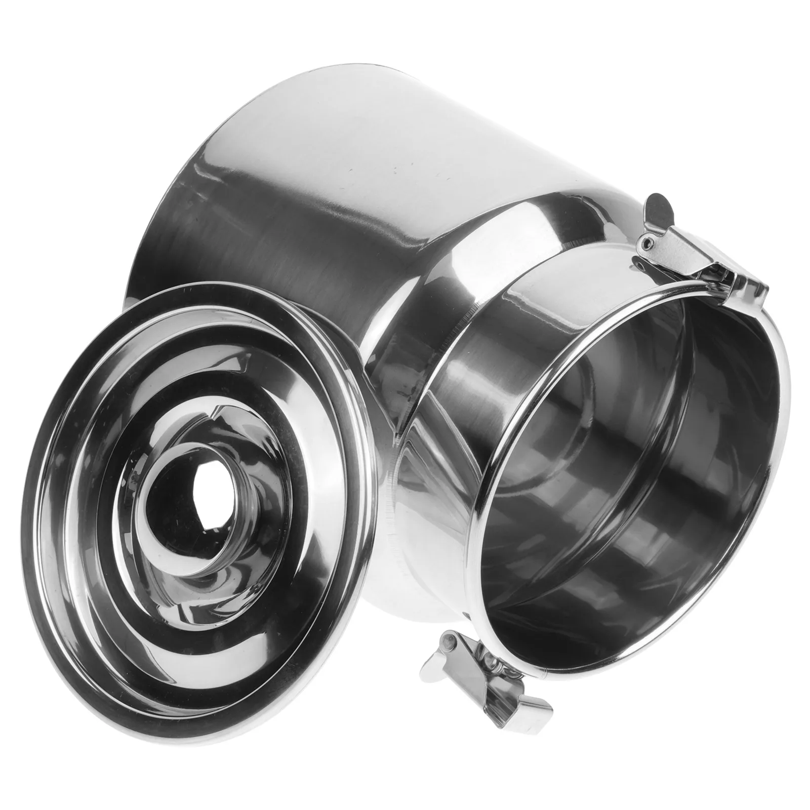 

Stainless Steel Milk Can 1.5L Airtight Storage Jar For Kitchen Coffee Tea Rice Flour Oil Grease Camping Container