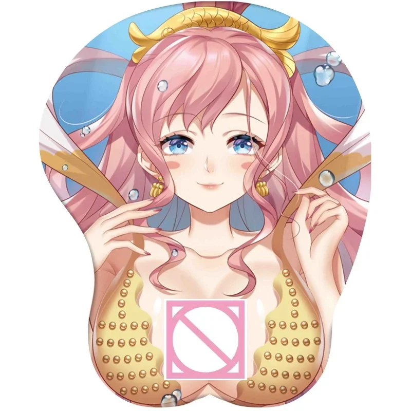 Alfombrilla de ratón con reposamuñecas, accesorio Sexy de una pieza, Nami, Anime, 3D, 6 tipos