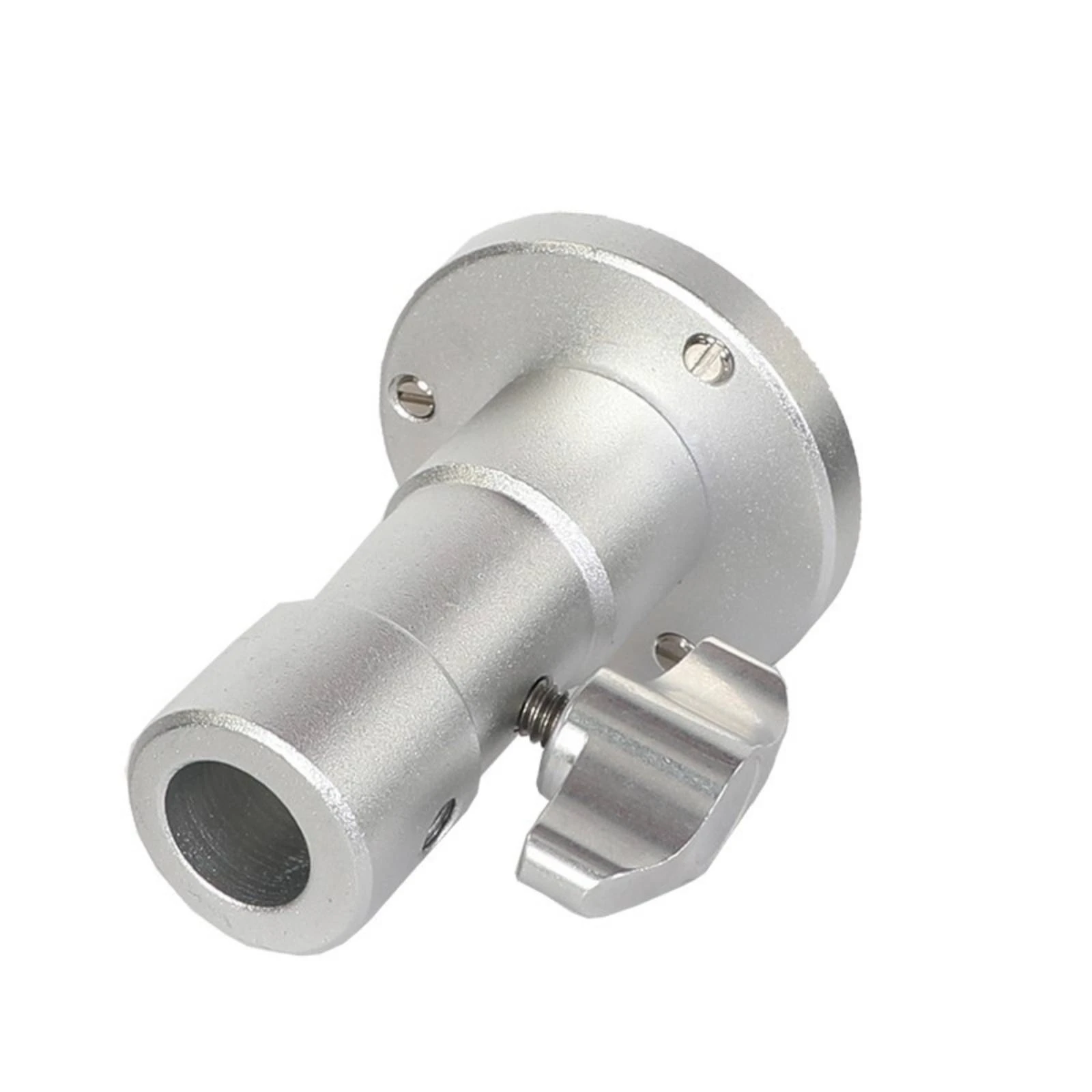 Cylindrical Mounting Adapter with Tightening Knob Precision Machined Lighting Stand Adapter Thread Converter Long-Lasting