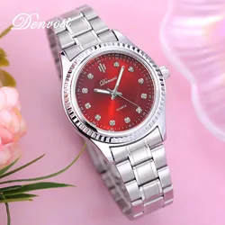 New Women's quartz watch  Simple and fasion casual Luminous waterproof  metal Ladies wristwatch