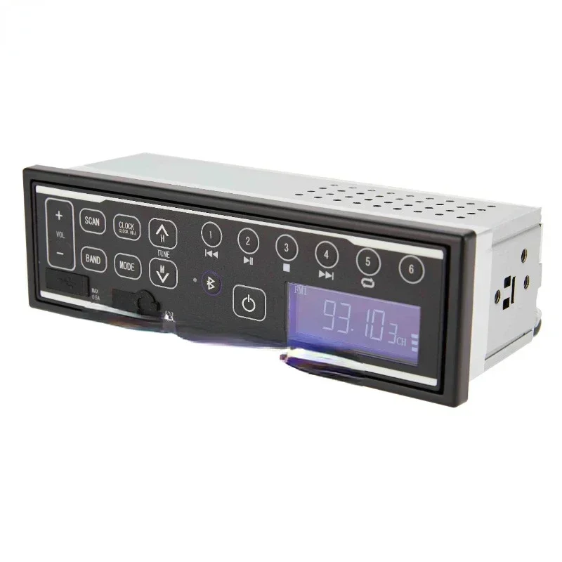 Radio HIDAKA M202 12V 24V para maquinaria pesada con Bluetooth, carga USB 0.5A, AUX para excavadora Hitachi Takeuchi Komatsu, radio para coche BB