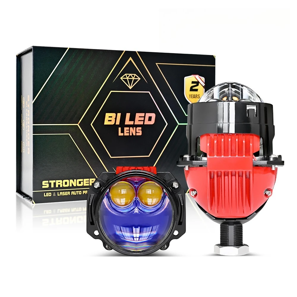 

2.5-Inch LED Bi-Beam Projector Laser Headlight H4 H7 H11 Universal for Car Motorcycle Penetration Car Accessories No Damage Fit