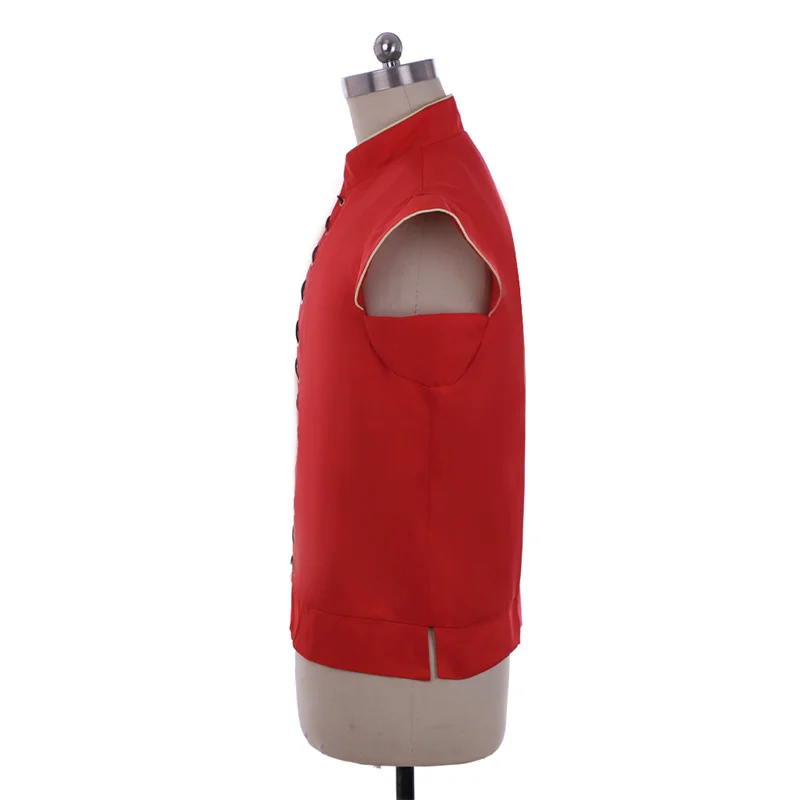 Costume doppietto da uomo medievale retrò Cosplay rinascimentale gotico rosso gilet Top doppietto