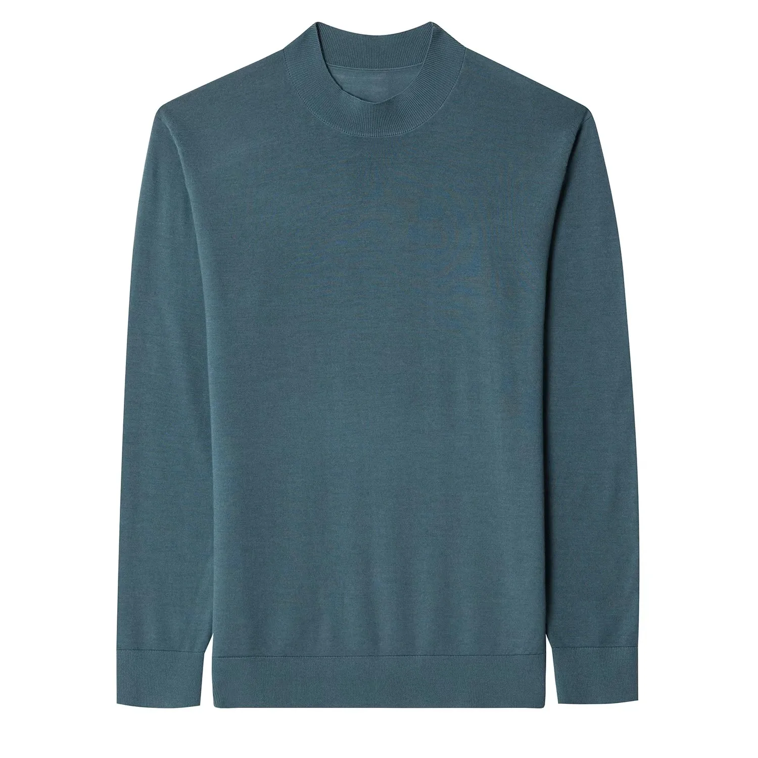 

100% Merino Wool Tee Men's Australia Wool Mock Neck Thin Knitwear Long Sleeve Superfine Wool Clothes Pullover Knit t-shirts