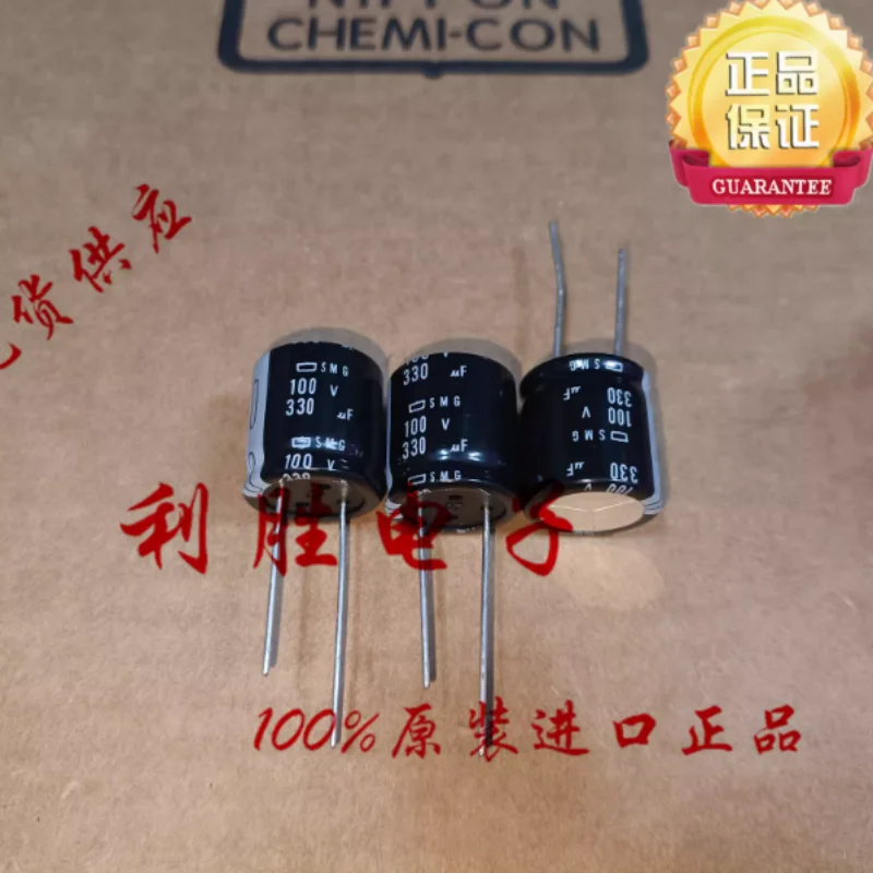 

10-100 шт. Японские электролитические конденсаторы NCC Black Diamond 330 мкФ 100В, 20*22 мм, SMG