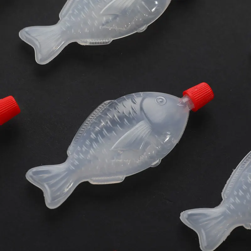/KQM/10pc Fish-Shaped Soy 8.5ml Sauce Disposable Bottle s Sushi Seasoning Vinegar Spice Bottles Packing