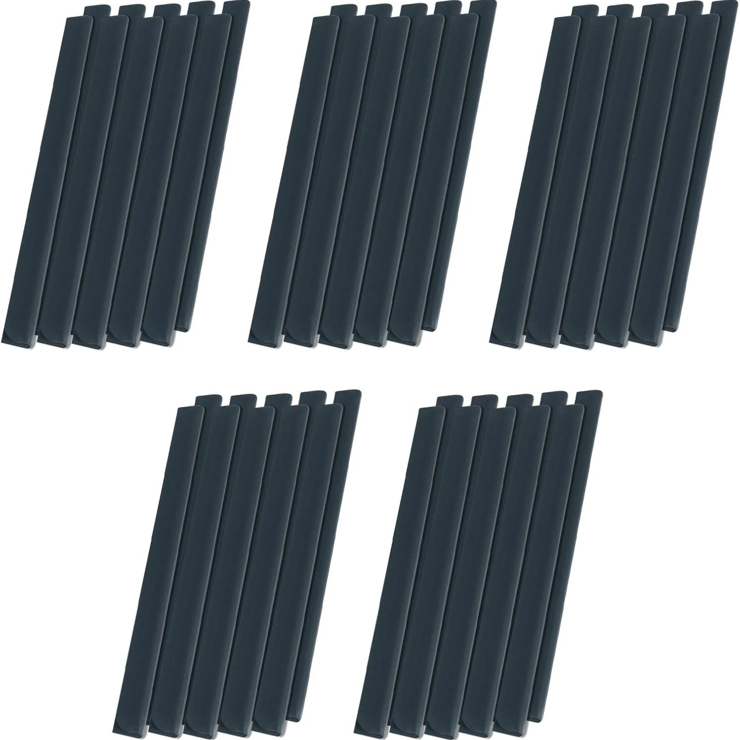 50 bandes de protection d'intimité en PVC, bandes de protection d'intimité anthracite pour panneaux de clôture à double barre, film d'intimité, protection contre le vent
