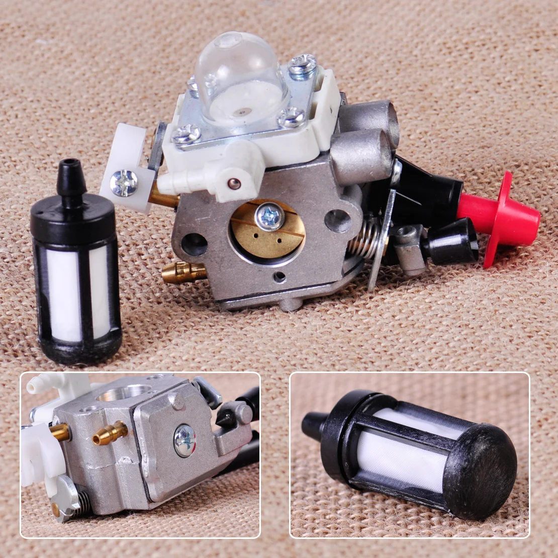 LETAOSK New Carburetor Fuel Filter Kit fit for Stihl FS40 FS50C HT56C KN56RC KM56C Zama C1M-S237 Carb