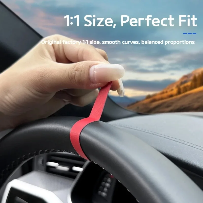 For Audi A3 8V A4 B9 A5 A6 A7 Q3 Q5 Q7 Car Steering wheel alignment label, decorative ring  center line label  interior sticker
