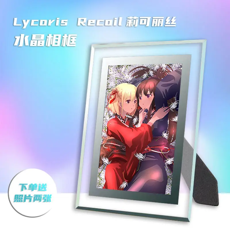 Japonês Anime Lycoris Recoil Photo Book, Peripheral Photobook Card, Assistência Adesivo, Cartazes, Emblemas, Chaveiro, Li Ke Li Si
