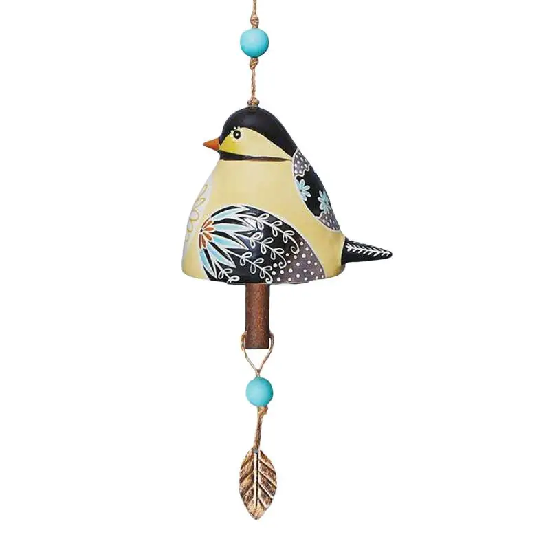 

Bird Song Bell Cute Wind Chimes Bird Windchime Hand Painted Resin Bird Song Bell Outdoor Decor For Wall Window Garden Patio