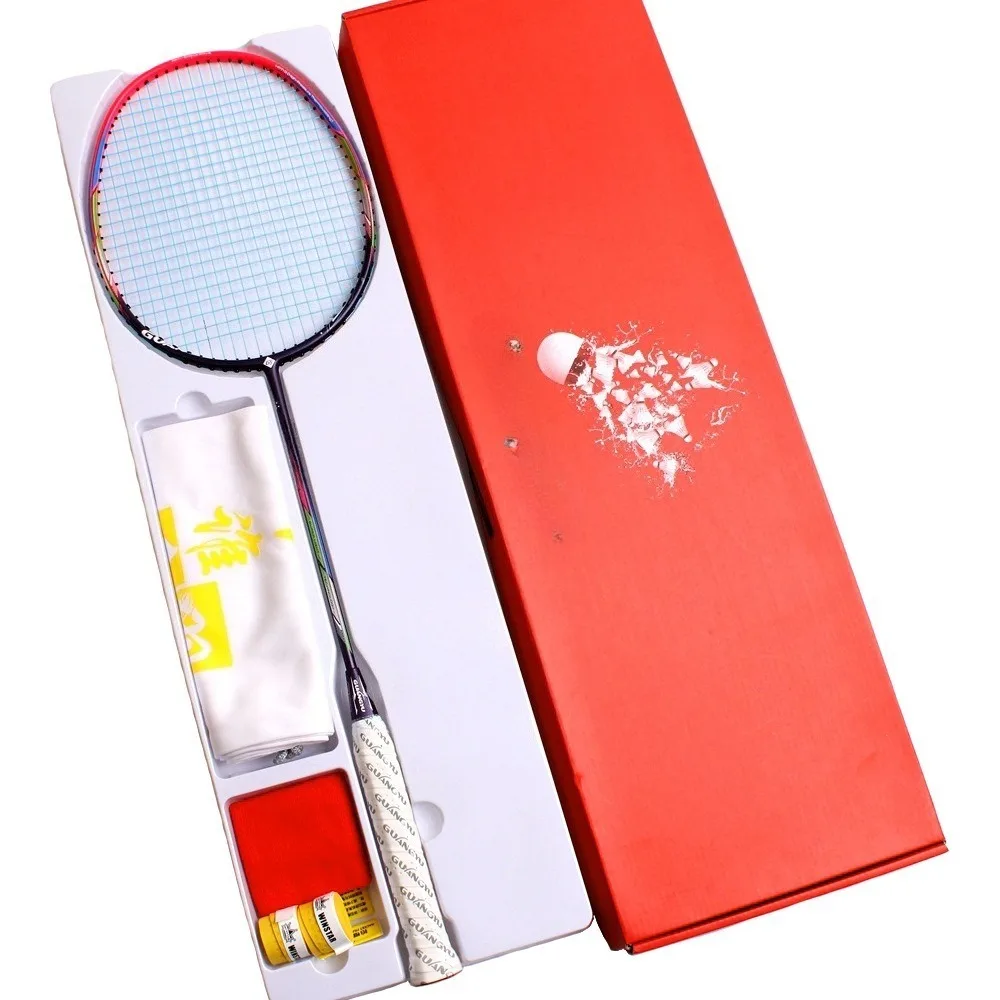 Badminton racket ultra light 6u household carbon fiber racket for entertainment badminton racket
