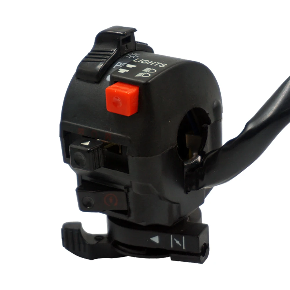 Motorcycle Handlebar Switch Assembly Multi-function Left Turn Signal Horn Start Choke Starter Switch For 7/8\