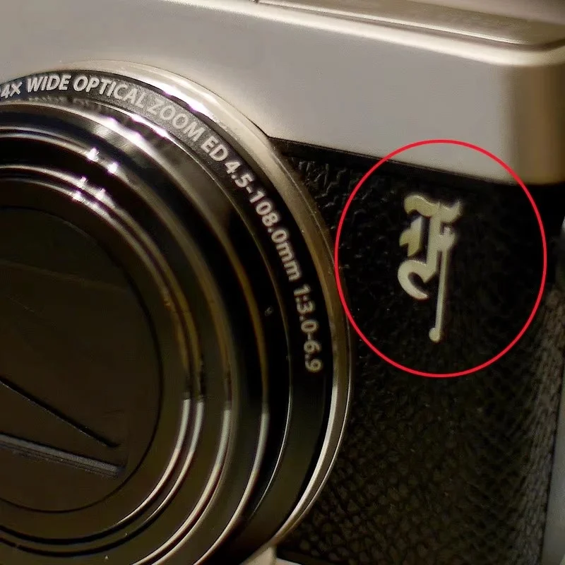 5 sztuk Metalowa Naklejka z Logo F, Dekoracja Kamery, Tabliczka z Nomiakiem, Odznaka do Aparatu Olympus PEN — zdjęcie produktu 2