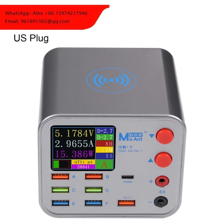 

Многопортовое беспроводное USB-зарядное устройство с поддержкой PD для инженеров-техников