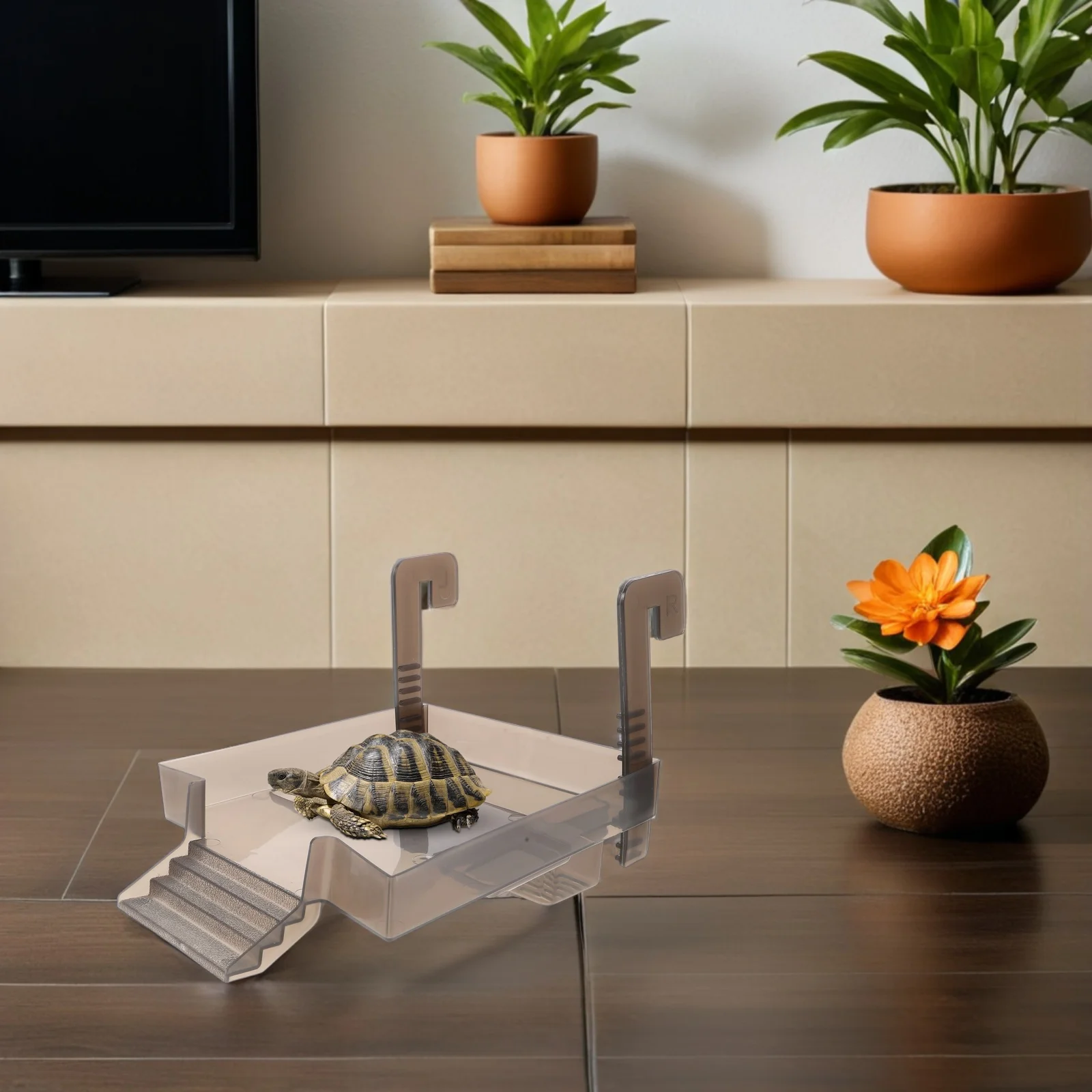 

Adjustable Turtle Basking Platform Floating Wide Climbing Dock Ramp Hooks Aquarium Terrarium Habitat Accessories