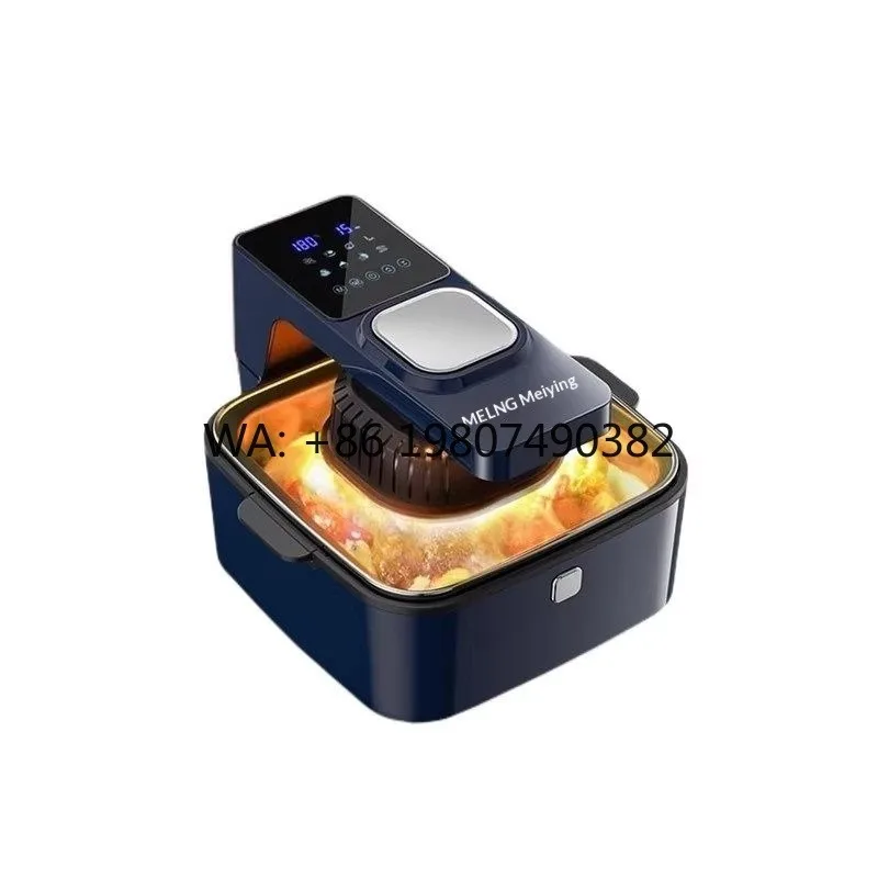 Large Capacity Visible Air Fryer, Smart Touch Screen Oil-Free Oven, Multifunctional Electric Cooking Machine for Home Use