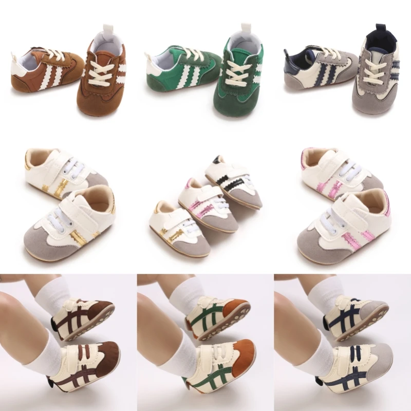 

Spring and Autumn Baby Trendy Sneakers 0-12 Months Baby Comfortable Anti slip Learning Shoes
