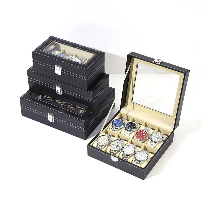 

DELESYS Jewelry/Watch/Wristwatch/Mechanical Watch Storage Collection Box Large Capacity Household High-End Storage Display Box