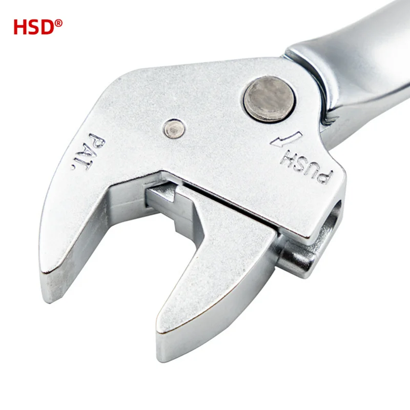 Imagem -03 - Hsd-self-locking Chave Rápida Atividade de Catraca Auto-ajustável Open-end Wrench Metric Sistema Imperial