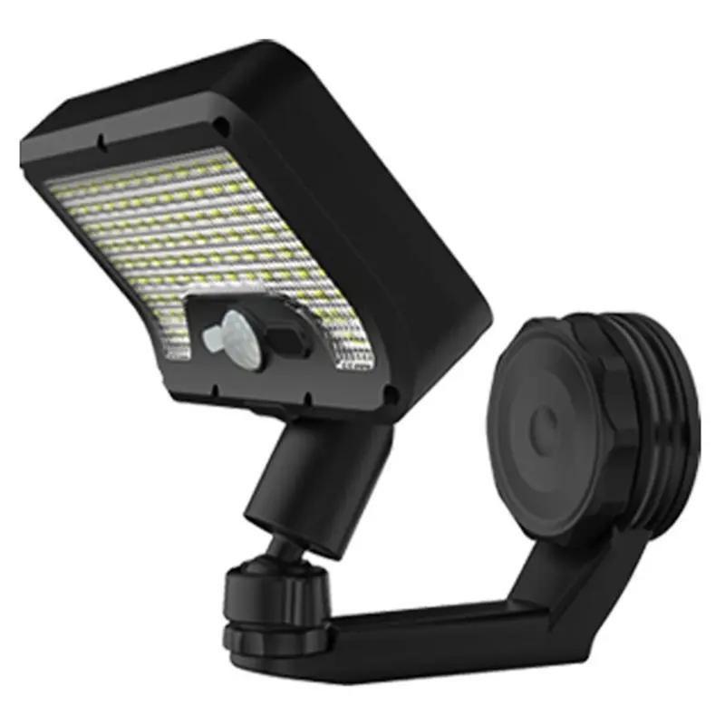 ABYN-IP65 Waterproof Solar Motion Sensor Light, 2-In-1 Magnetic& Adhesive Mounting Options, 3 Lighting Modes, Adjustable An