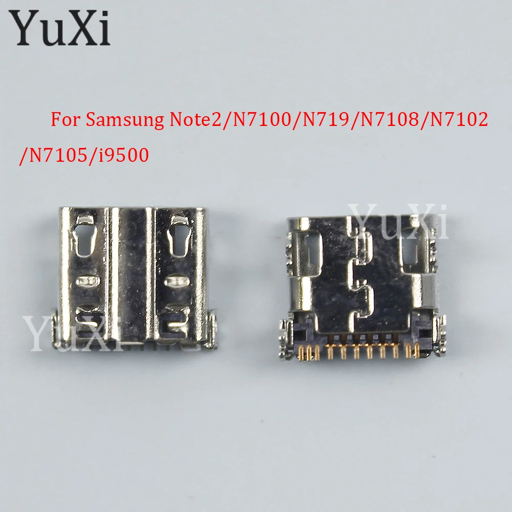 Conector de puerto de carga Micro USB, enchufe trasero de 11 pines para Samsung Note 2, N7100, N719, N7108, N7105, N7102, i9505, i9500, i9502, 10 unidades