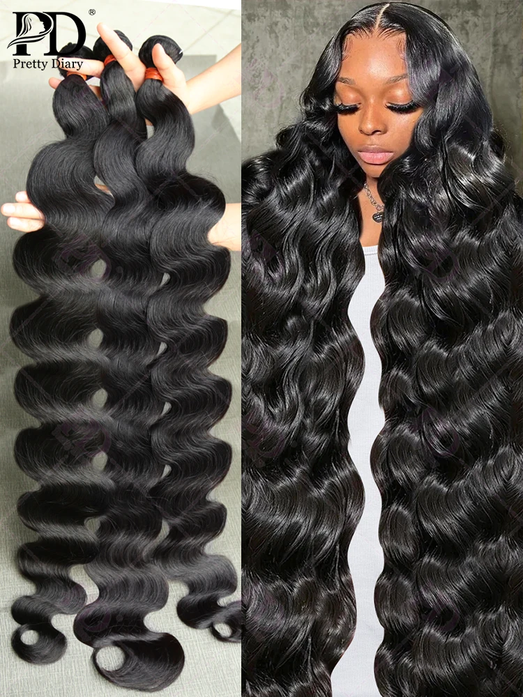 30 Inch Bundles Raw Brazilian 10A body Wave Hair Bundles 100% Human Hair Extensions 3/4pcs/Lot Long Hair Remy Hair Weave Bundle