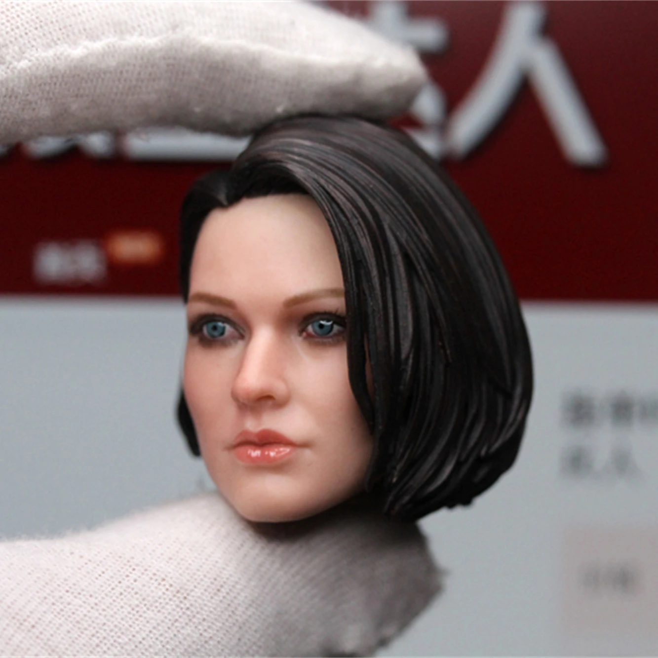 1/6 Scale Jill Valentine SWAT Head Sculpt Looking Straight Eyes Fit for 12'' Hot Toys  Action Figure