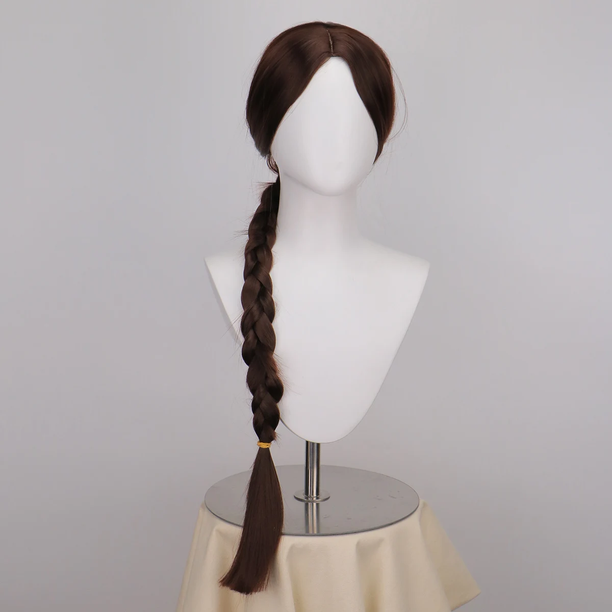 Long Lara Croft Cosplay Wigs Women Synthetic Hair For Party Long Brown Braid Wigs Anime Costume