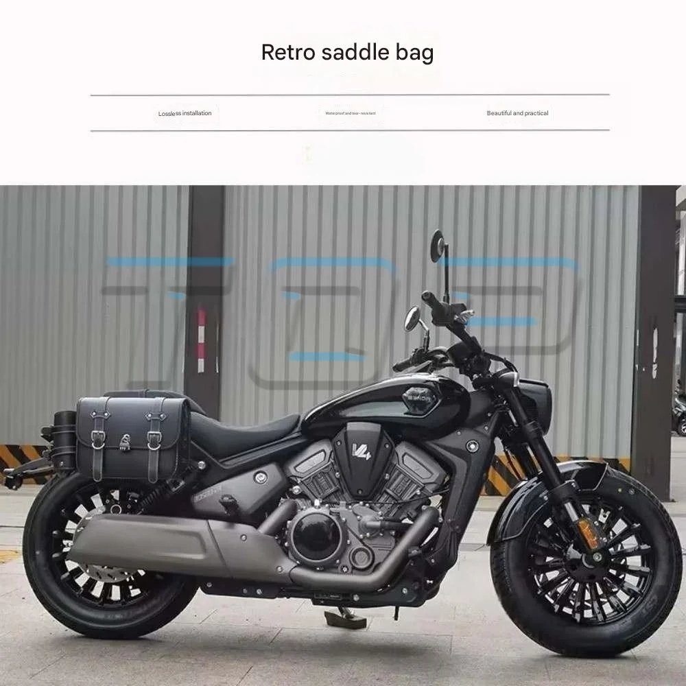 Canvas bag quick-release waterproof side leather bag with lock edge BENDA DARK FLAG 500 side bag dark flag 500 500 DARK FLAG