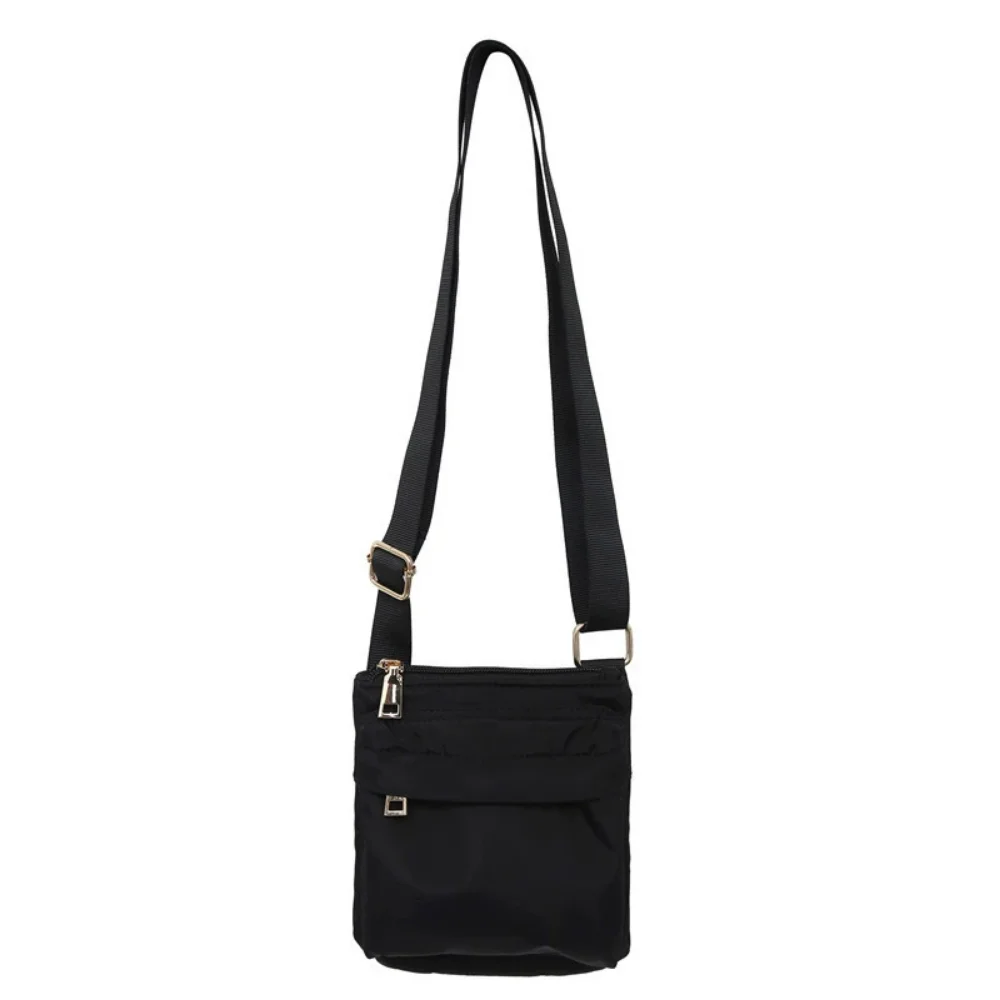 

Multifunctional Crossbody Phone Pouch Handheld Street Style Nylon Shoulder Bag Solid Color Korean Style Men Square Bag Outdoor