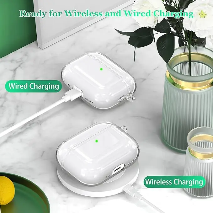 حافظة شفافة لأجهزة AirPods Pro 3 2025 حافظة سماعات أذن واقية مضادة للضياع ومضادة للصدمات لأجهزة AirPods Pro 3 3rd Pro3 Capa مع خطاف