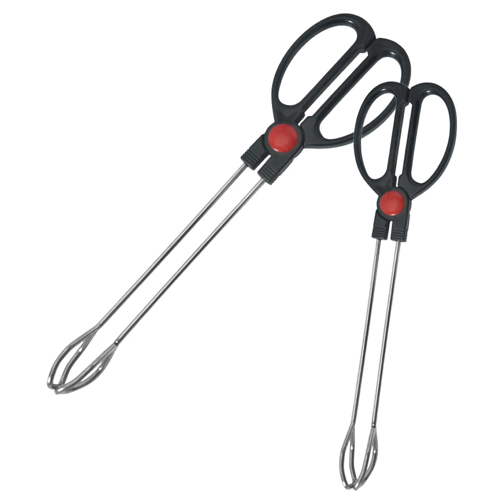 

2Pcs Stainless Steel Food Tongs Durable Kitchen Tools BBQ Cooking Tongs Perfect for Serving Meat Salad Bread