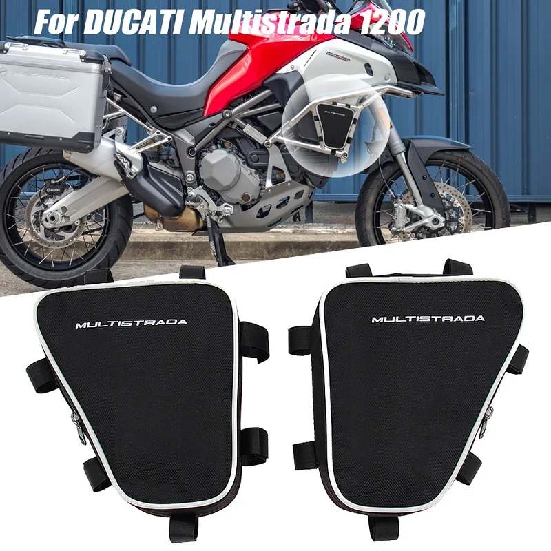 Motorcycle Frame Crash Bars Waterproof Bag Repair Tool Placement Bag For Ducati Multistrada 1200 Multistrada1200 