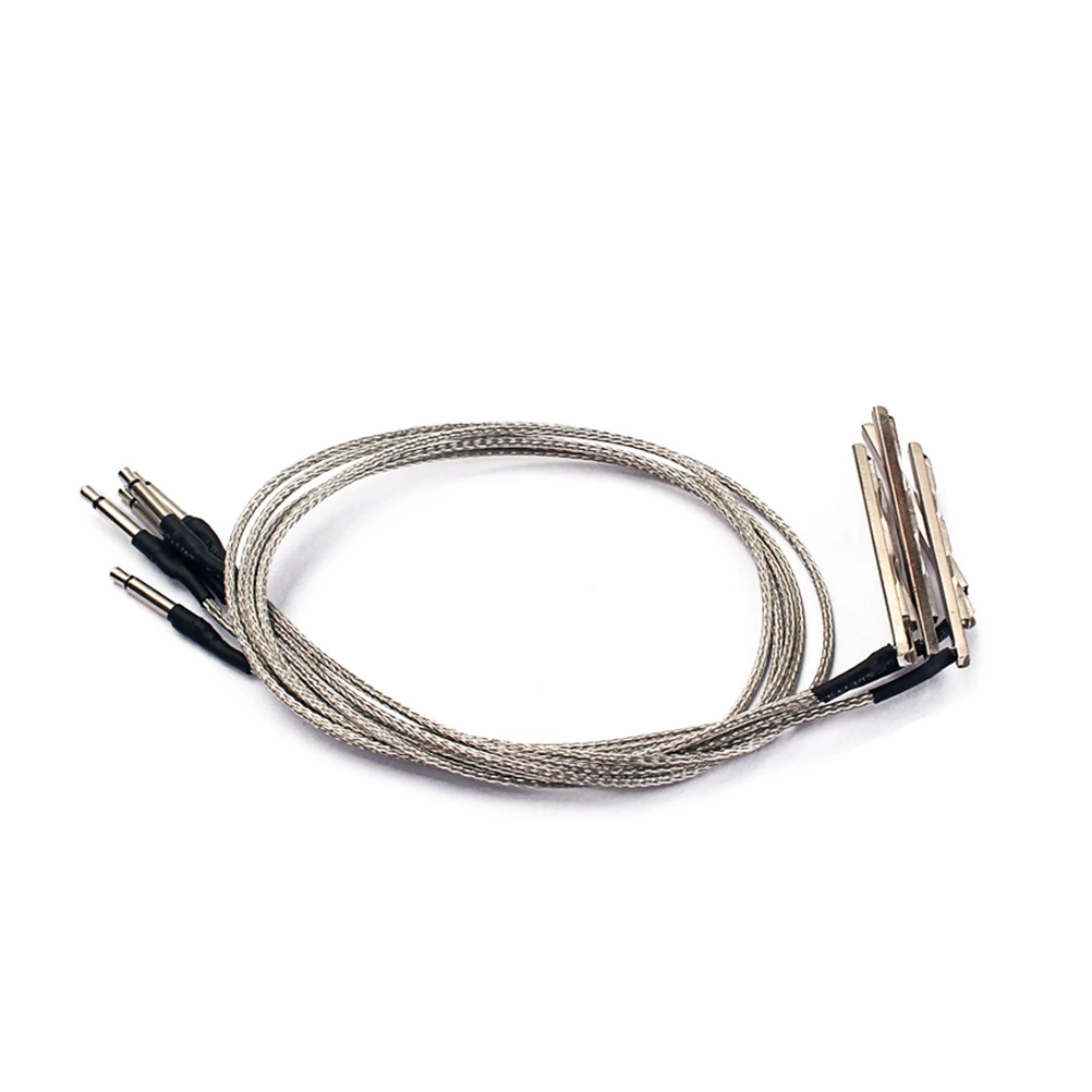 

5 PCS EQ Pickup Rod Stick Bars Bridge Passive Pickup Piezo Cable for Cigar Box Guitar Folk/ Acoustic Guitar 3 String Guitar