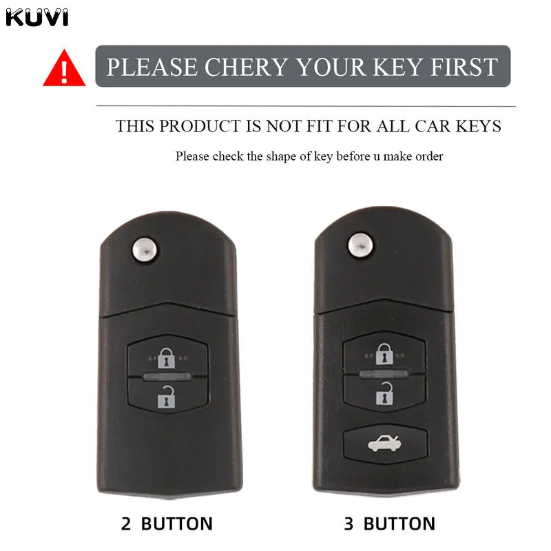 2 3 Buttons TPU Key Holder For Mazda 2 3 5 6 CX7 CX9 RX8 MX5 MPV Demio Car Key Cover Case Remote Shell Fob Bag Protector