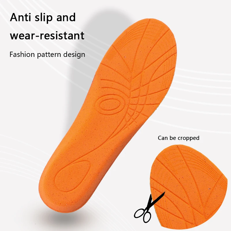 1Pair Memory Foam Plantar Fasciitis Insole for Feet Arch Support Orthopedic Shoes Insoles Sports Shock Absorption Shoe Pads