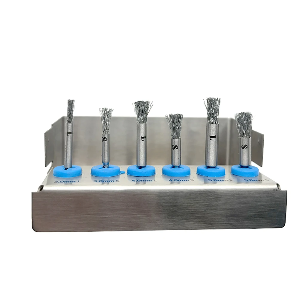 Dental Fixture Cleaning Brush Implant Surface Dentist Cleaning Brush Peri Implantitis Threads Tool Cleaning Brush Fixture