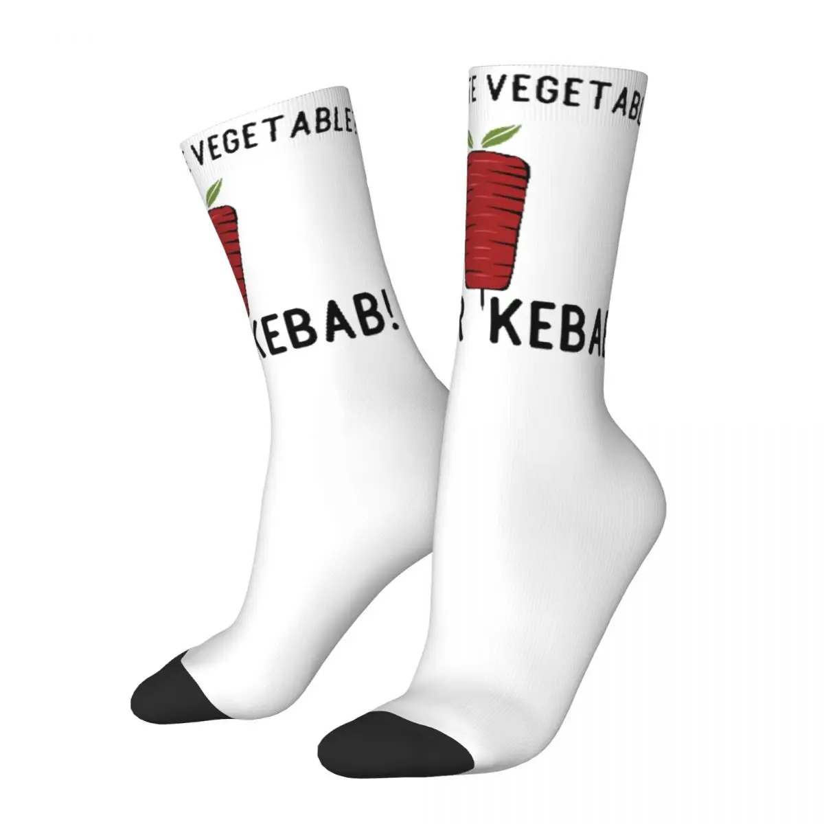 Ich liebe Döner Kebab gemütliche Unisex-Socken, Radfahren glückliche 3D-Drucksocken, Streets tyle verrückte Socke