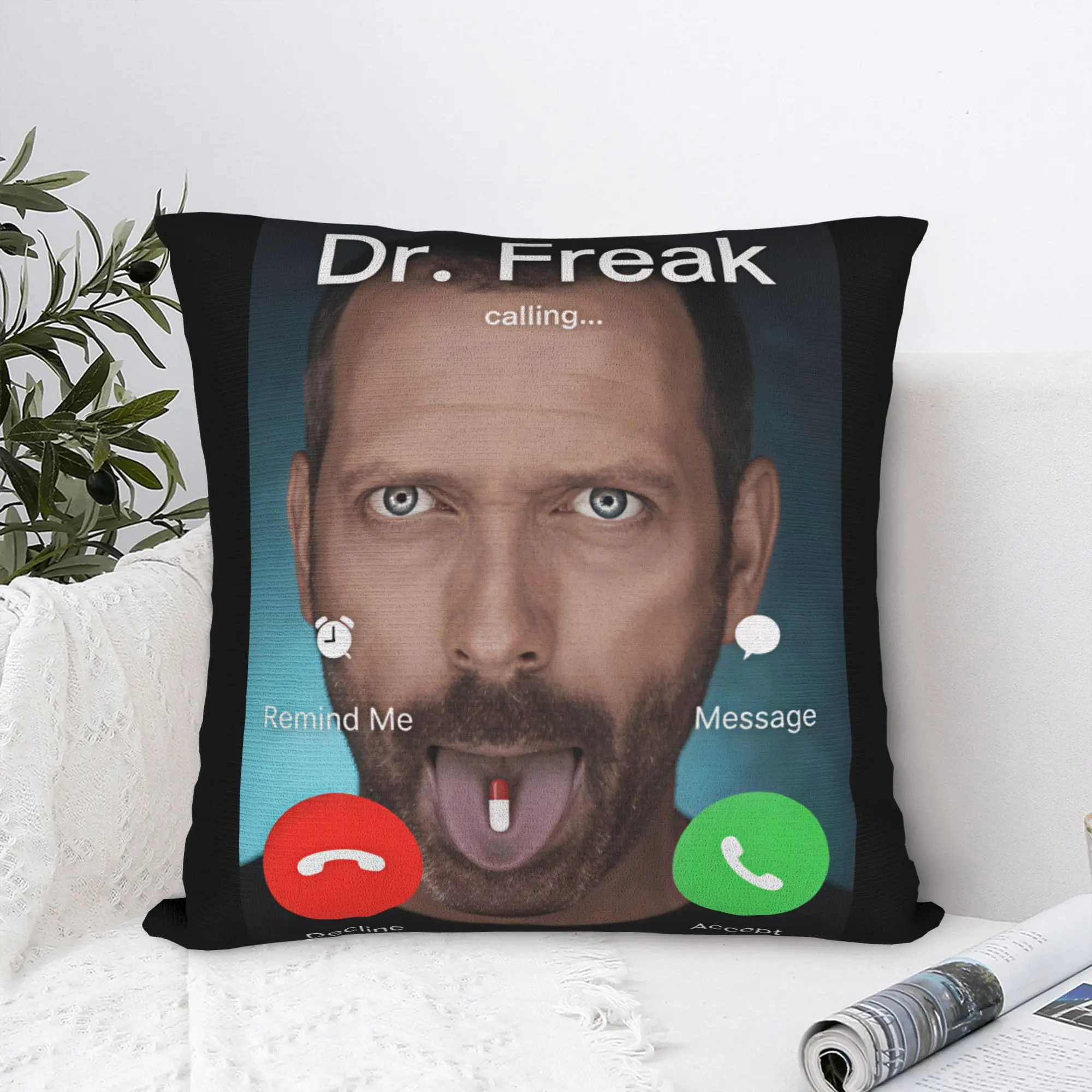 Dr House MD  Pillow Case  Soft Pillow Cover For Chair Sofa Home Decor Kawaii Pillowcases